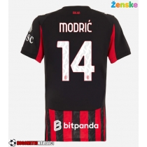 Ženske Nogometnih dresov AC Milan Luka Modric #14 Domači 2025-26 Kratki rokavi